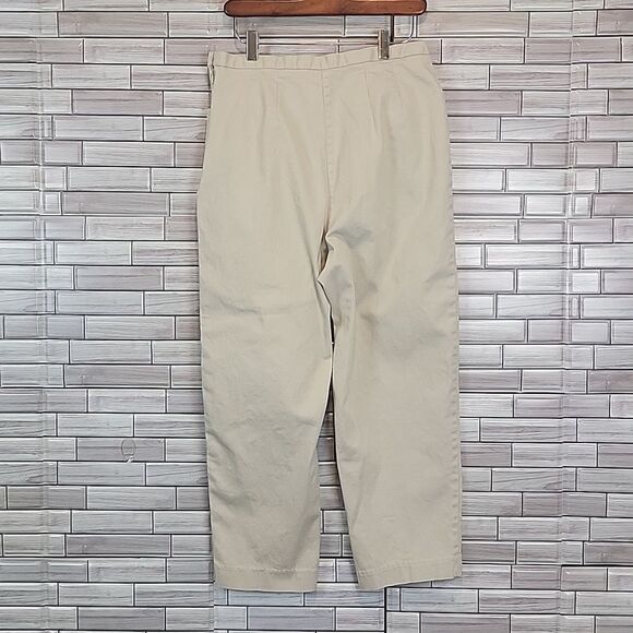 Crazy Horse high rise slim ankle pant in ivory Size 14P - Picture 5 of 11